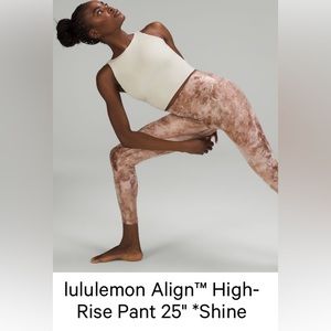 NWT lululemon Align™ High-Rise Pant 25" *Shine